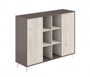 Шкаф средний с нишей Сирио СР.303.ВФ.ДН.ДН Вольфрам Дуб Тоскана / Sirio SR.303.WF.DN.DN