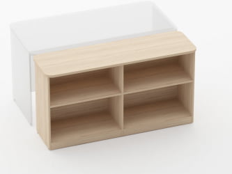 Тумба приставная к столу Glassy 3.18.103 Венге