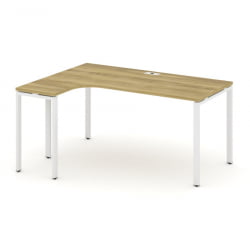Стол эргономичный левый CONCEPT CN.OSA-002(L) Дуб Винченцо Белый