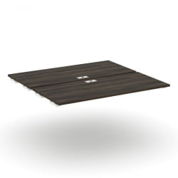 Двойной стол-приставка к двум опорным тумбам/шкафам CONCEPT CN.DSPR-008 Дуб Мали Белый