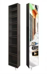 Шкаф в прихожую Лупо Шелф Арт Венге