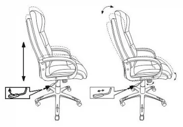 Кресло руководителя Бюрократ CH-824/BLACK