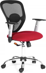 Офисное кресло для оператора CHAIRMAN 451 TW 13/AC (красный/черный) (Л)