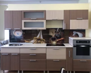 Глянцевый фартук с эффектом мерцания (КОМПОЗИТ) Париж