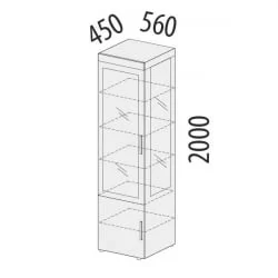 Шкаф для посуды в гостиную Тиффани 600.08