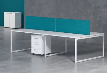 Стол письменный правый XTEN-Q XQCT 149 R Белый Алюминий