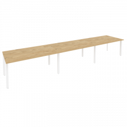 Стол переговорный (3 столешницы) ONIX O.MP-PRG-3.4 Тиквуд Светлый/Белый