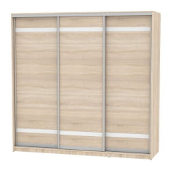 Шкаф-купе B-230х235х60-3(ДСС-D9D9D9)