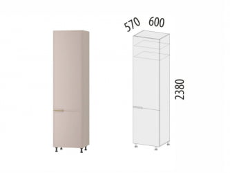 Пенал под встраиваемый холодильник (лев/прав) Флоренция 107.77