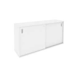 Шкаф-купе приставной Metal System Б.ШК-1 Белый/Серый