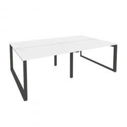 Рабочая станция на О-образном м/к ОНИКС О.МО-Д.РС-4.2.7 Белый Бриллиант/Антрацит / ONIX O.MO-D.RS-4.2.7