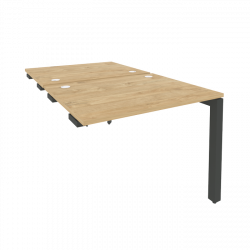 Стол-приставка двойной на П-образном м/к к опорным элем. ОНИКС О.МП-Д.СПР-1.8 Тиквуд Светлый/Антрацит / ONIX O.MP-D.SPR-1.8