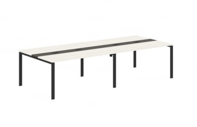 Переговорный стол ЕДИС ЕУCТ 3114 Ясень Траун Мокко Черный / EDIS EUCT