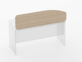 Экран разделительный Glassy 5.12.14 Дуб молочный