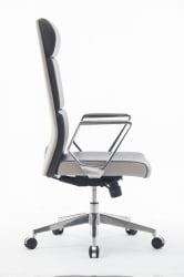 Кресло офисное LONDON LUX Темно-светло серый