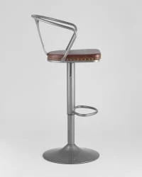 Стул барный TOLIX ARMS SOFT Серебристый