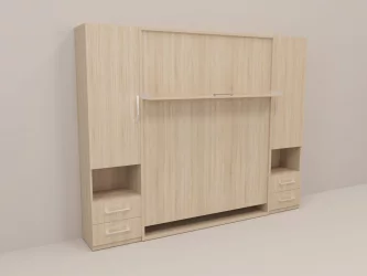 Кровать-трансформер Смарт 1 Ш+К+Ш 1600 Ясень шимо темный