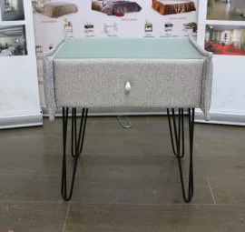 Тумбочка Лейд в ткани Taft на опорах CHX