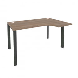 Стол эргономичный правый на П-образном м/к ONIX O.MP-SA-2R Дуб Аризона/Антрацит