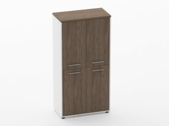Шкаф 3 широкий закрытый, 4 двери Deka 10.16.121 Дуб Верцаска/Белый