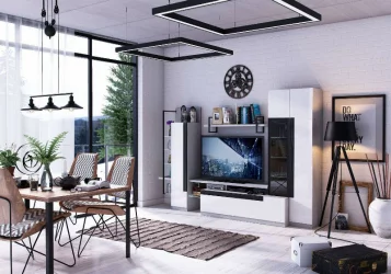 Шкаф с витриной Кёльн ЛД.674.020.000 Метрополитан/Белый