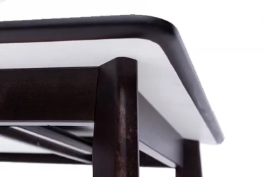 Стол обеденный Пегас Plus 160x95 Эмаль белая Морилка Дуб золотой