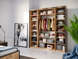 Комплект мебели для спальни Техно №01 Дуб Золотой Черный