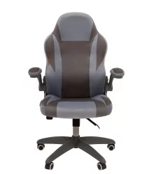 Кресло для геймеров CHAIRMAN GAME 55 Голубой-серый