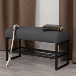 Банкетка Charli Lux/Чарли Люкс БО экокожа , Sharp Графит