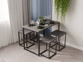 Стол обеденный SANVUT СтК120 Антрацит