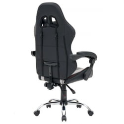 Кресло компьютерное CРОМЕКС (КРОМЕКС) Куантум ГМ-155 РГБ экокожа черное/красное/серое / CROMEX Quantum GM-155 RGB