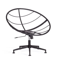 Кресло CLOUDE рогожка/металл, 97х98х90-96см, коричневый, 3М7-147