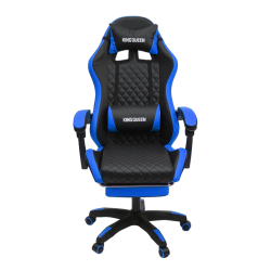 Кресло 892-1 цвет черный/синий с массажем 892-1-black-blue-mass