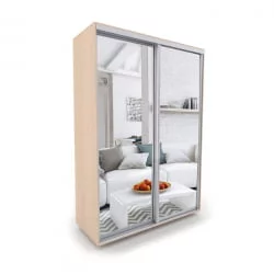 Шкаф-купе 2-х дверный Акцент-Сим З 1600х600 Дуб молочный