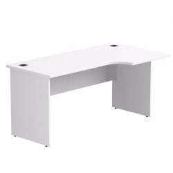 Стол эргономичный с опорами ЛДСП Everprof EVO 254S114 (правый) Белый