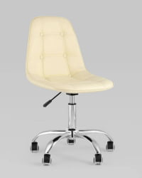 Компьютерное кресло Тейлор без подлокотников экокожа Бежевый