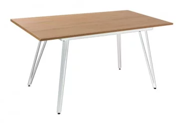 Большой обеденный стол Диего 140-180 white Дуб Корбридж