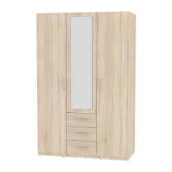 Шкаф распашный R-198х135х60-3-M(ДСС)