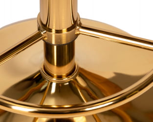 Табурет барный DOBRIN BRUNO GOLD (черный велюр (MJ9-101))