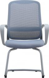 Кресло для посетителей Еверпроф ЕП-810 Греи Сетка Серый / Everprof EP-810 Grey