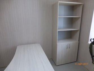 Шкаф высокий полуоткрытый Glassy 6.19.121 Дуб молочный