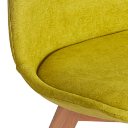 Стул TULIP SOFT (mod. 053V) дерево/пластик/ткань, 49,5 x 54,5 x 84 см, Светло-зеленый (Light green) LY1701-8