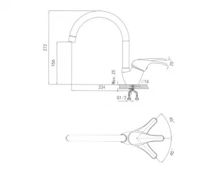 Смеситель GRANULA 1024 Песок