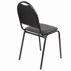 Стул для посетителей РС00Л кожзам Черный