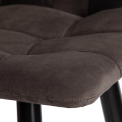 Стул барный CHILLY (mod.7095б) ткань/металл, 53х44х104 см, высота до сиденья 76 см, темно-серый barkhat 14/черный