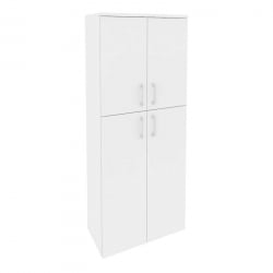 Шкаф высокий широкий ОНИКС О.СТ-1.8 Белый Бриллиант / ONIX O.ST-1.8