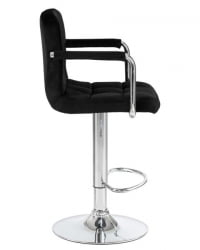 Стул барный DOBRIN KRUGER ARM (черный велюр (MJ9-101)) 2 шт