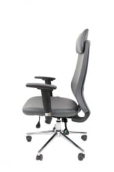 Офисное кресло CHAIRMAN 500 LUX экокожа Серый