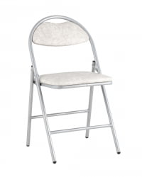 Стул складной Hagen chrome экокожа Белый мрамор