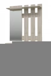 Вешалка с зеркалом Лира 2-3814 Дуб сонома